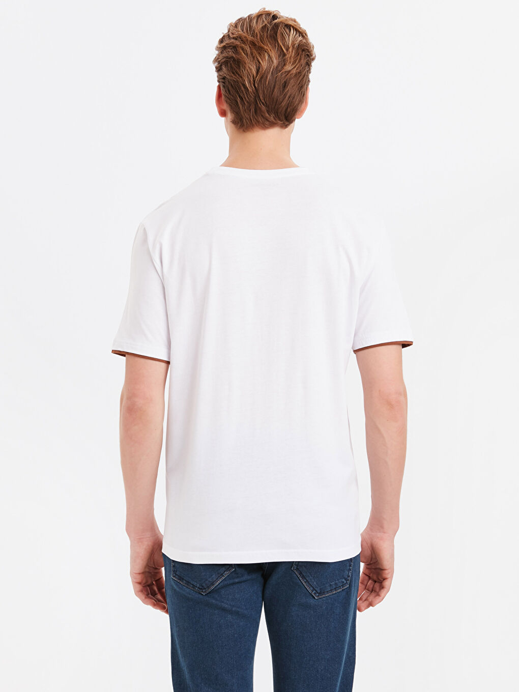 Mann WEISS T-Shirt-1