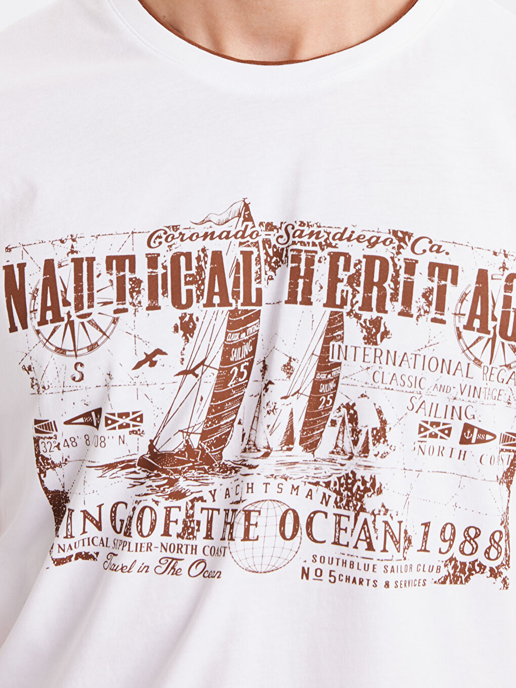 Mann WEISS T-Shirt-3