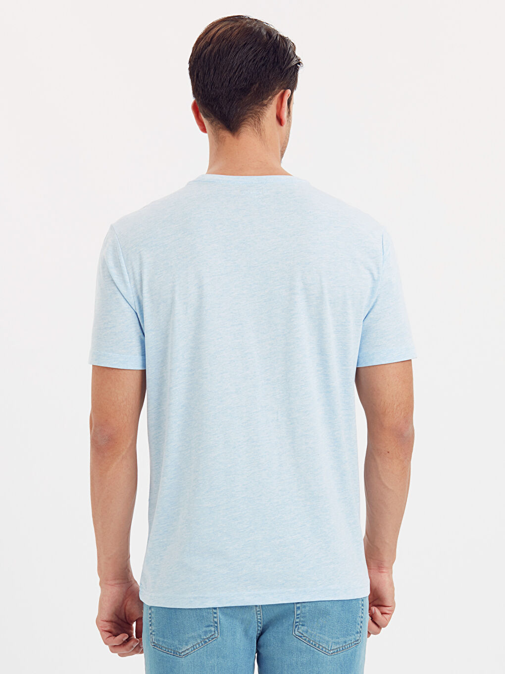 Mavi Melanj Tişört-1