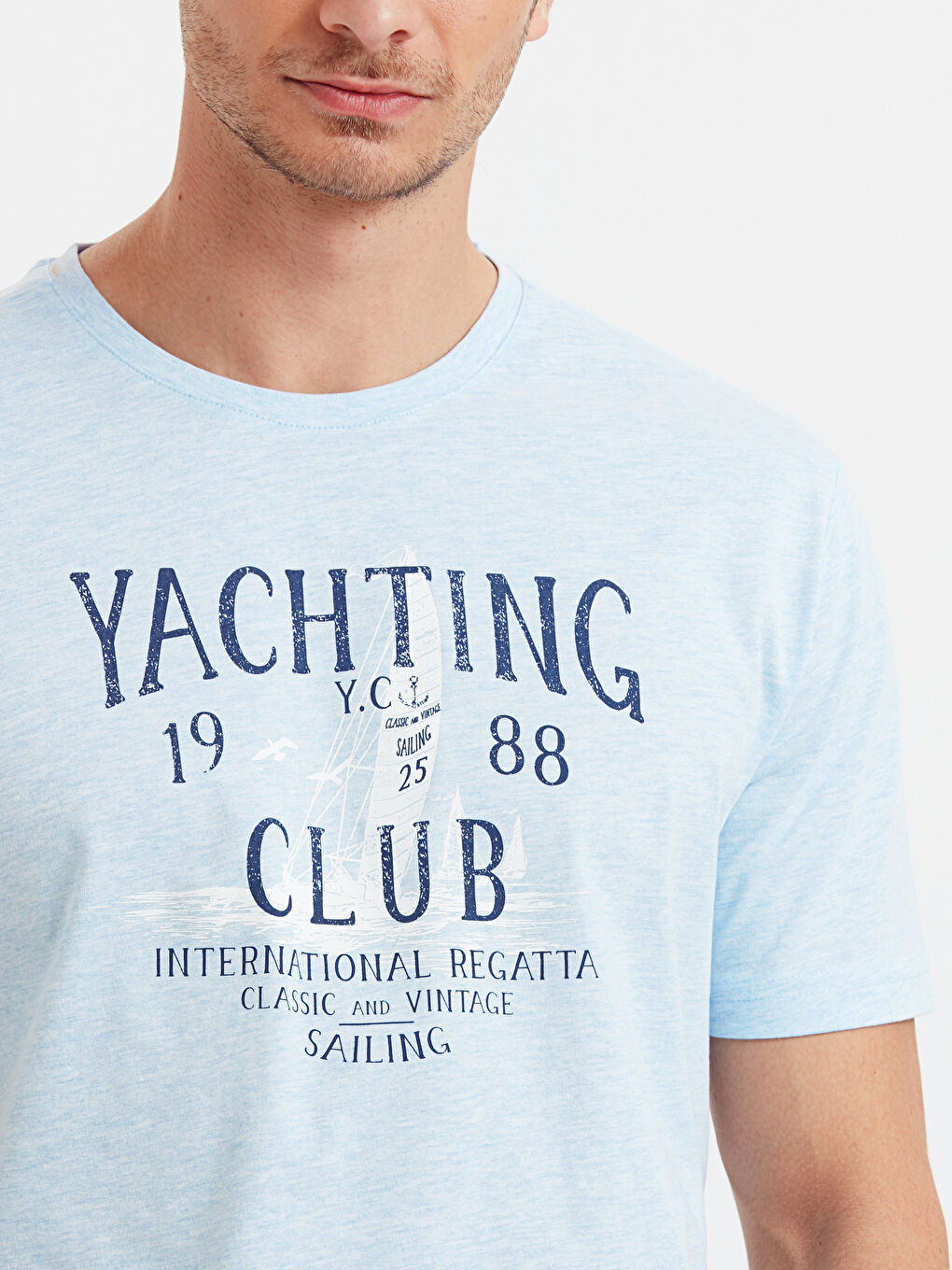 Mavi Melanj Tişört-3