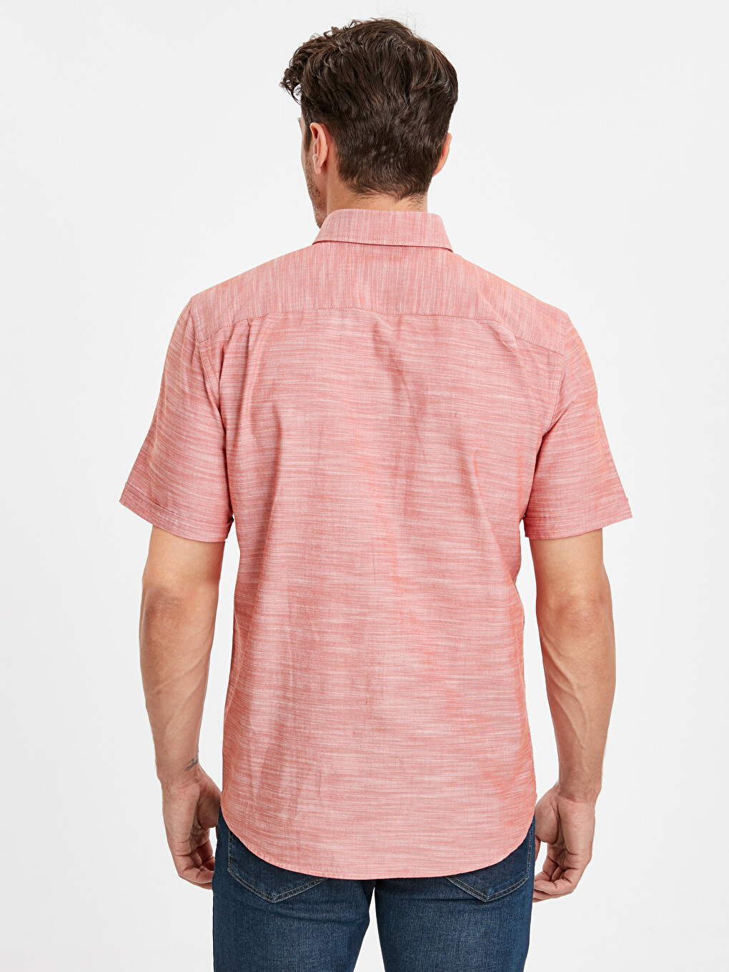 Man Orange Shirt-5