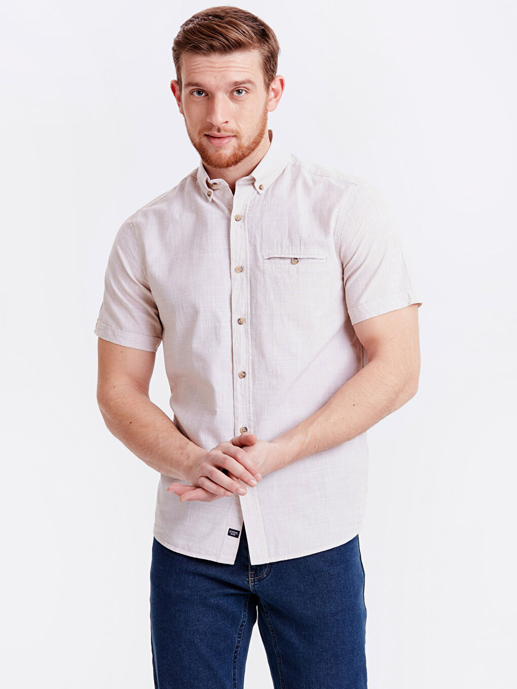 Man BEIGE Shirt