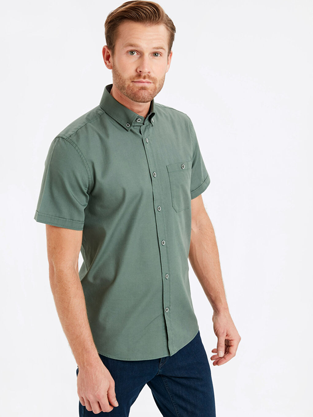 Man GREEN Shirt