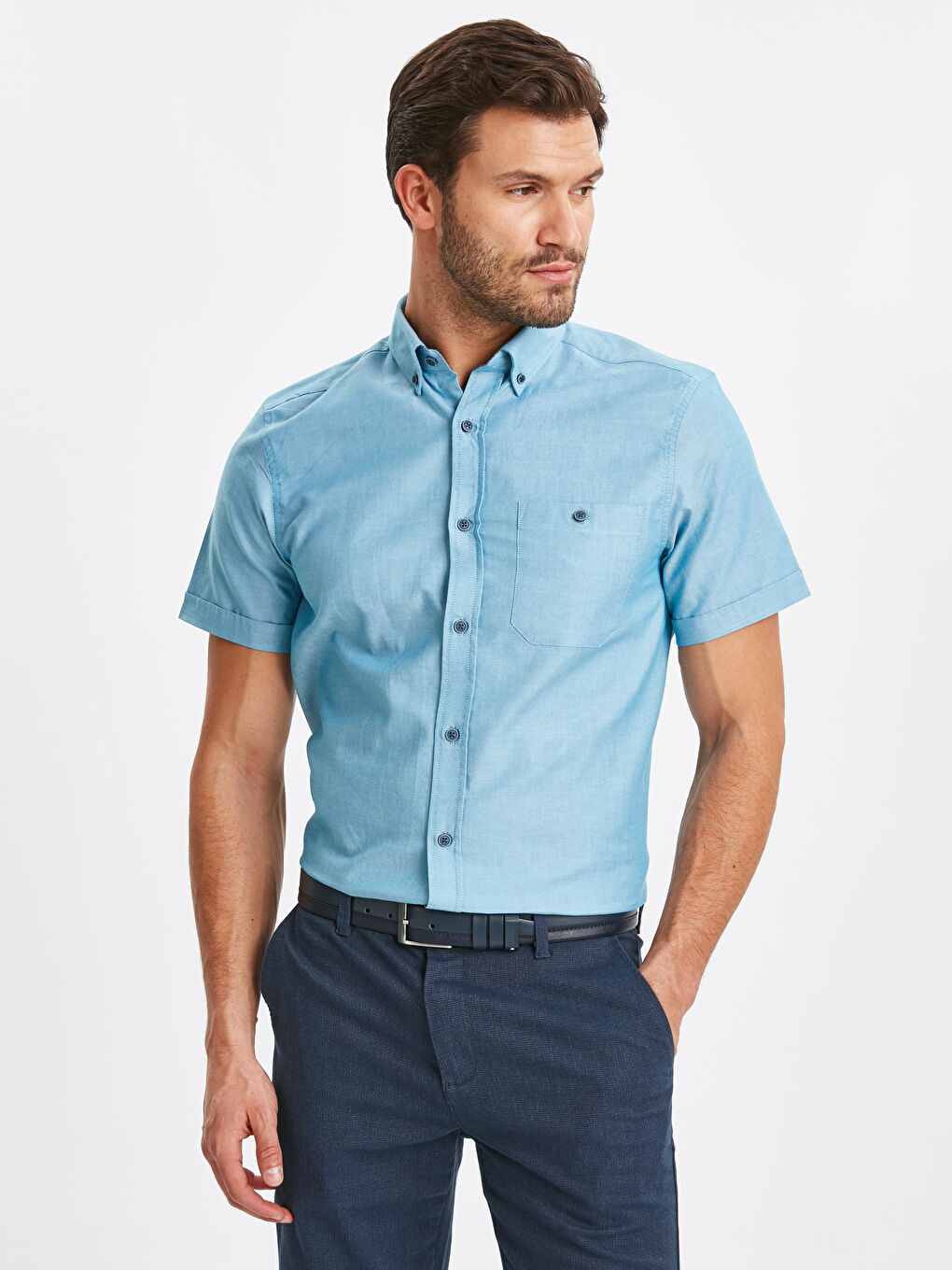 Muška košulja kratkih rukava - Ravan kroj