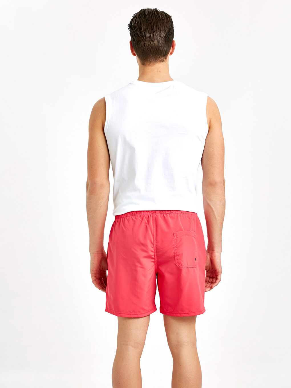 Mercan Diz Hizası Boy Basic Deniz Şortu-2