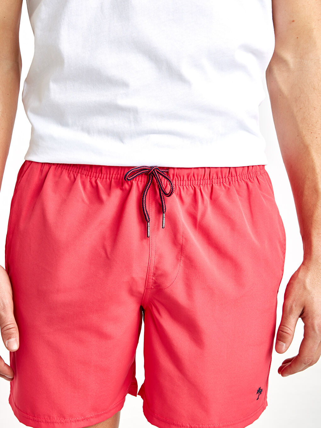 Mercan Diz Hizası Boy Basic Deniz Şortu-3