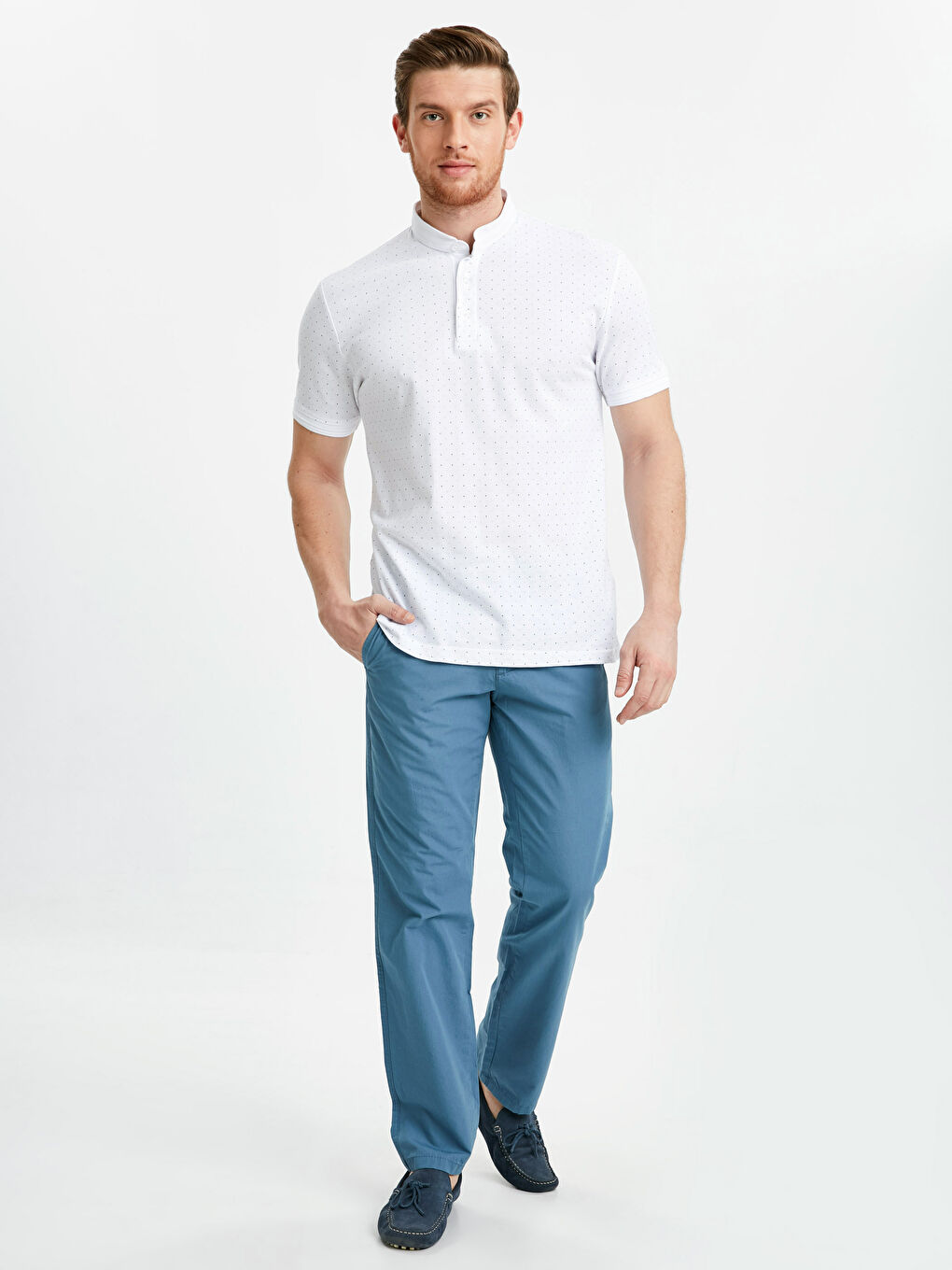 Mavi Normal Kalıp Erkek Chino Pantolon