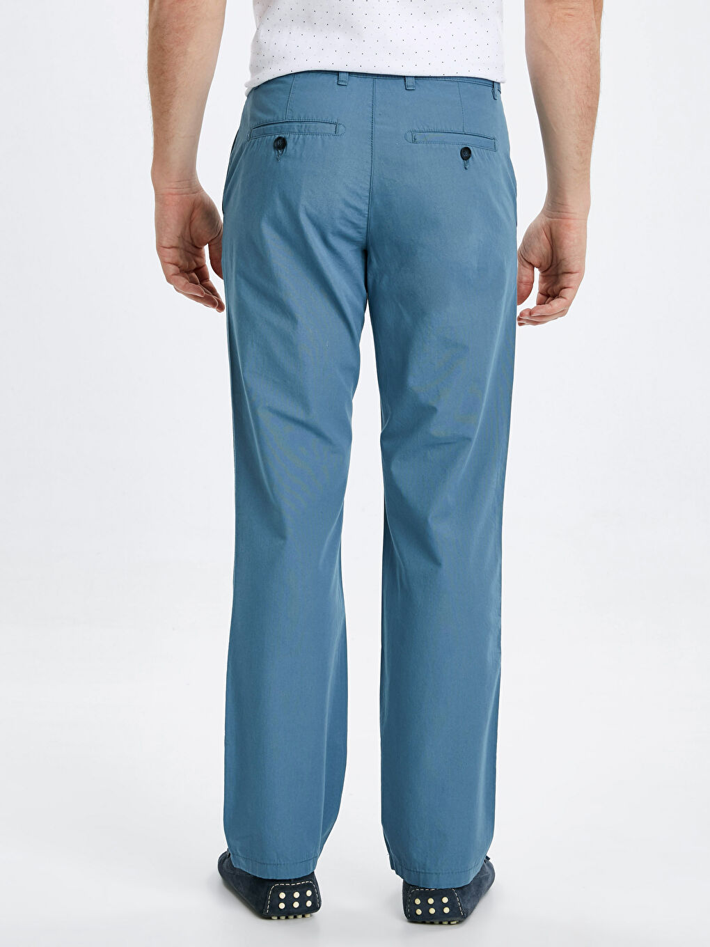 Mavi Normal Kalıp Erkek Chino Pantolon-2