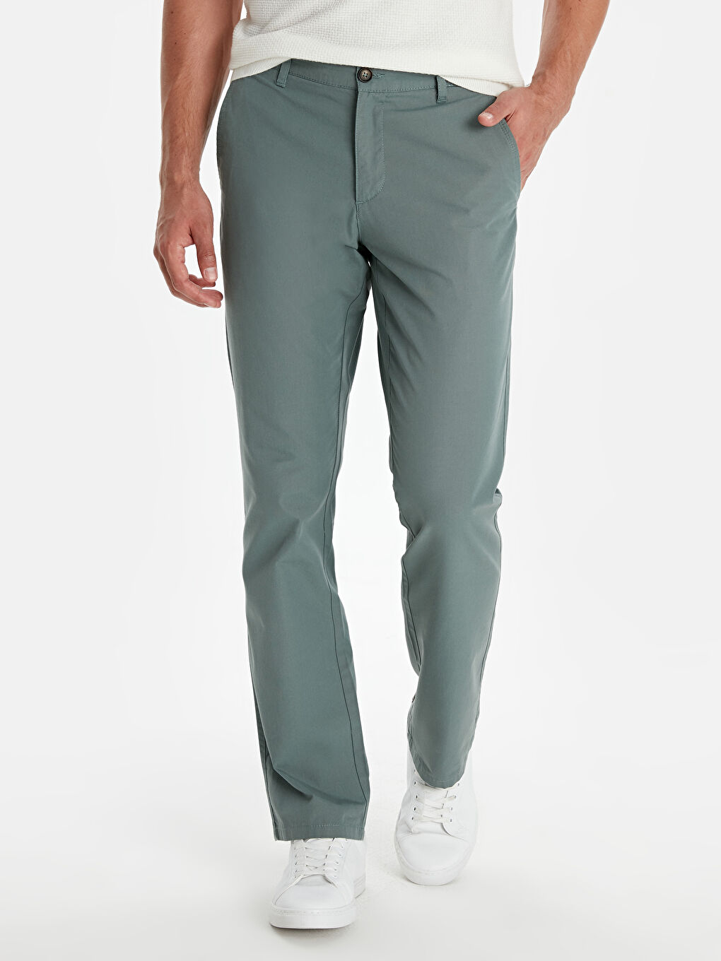Man GREEN Chino Trousers-1