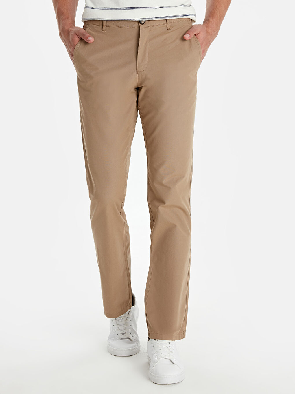 Pantalon chino BEIGE Homme-1