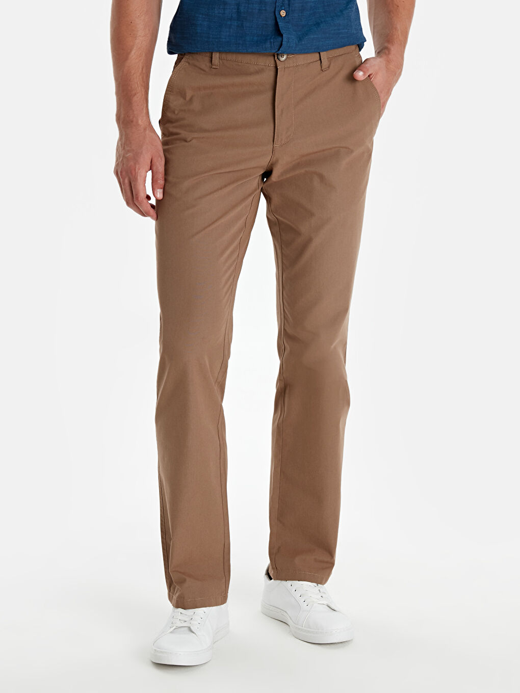 Koyu Bej Chino Pantolon-1