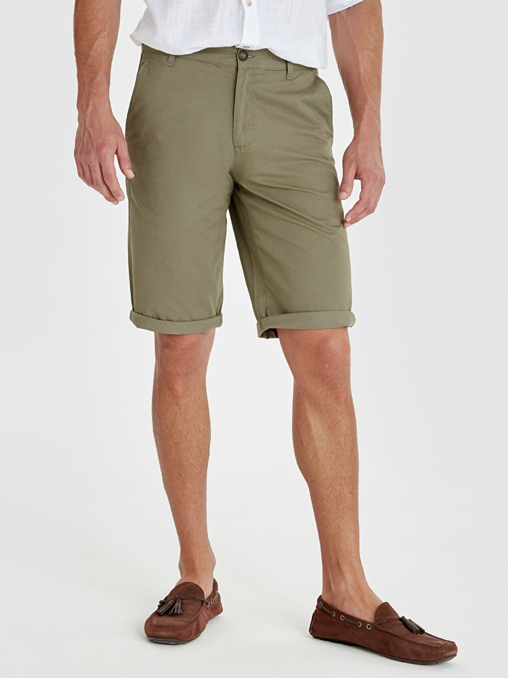 Açık Haki Şort-1