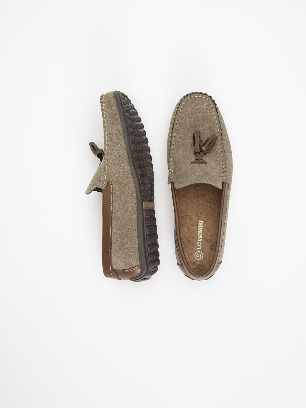 Man Khaki Suit Shoes-1