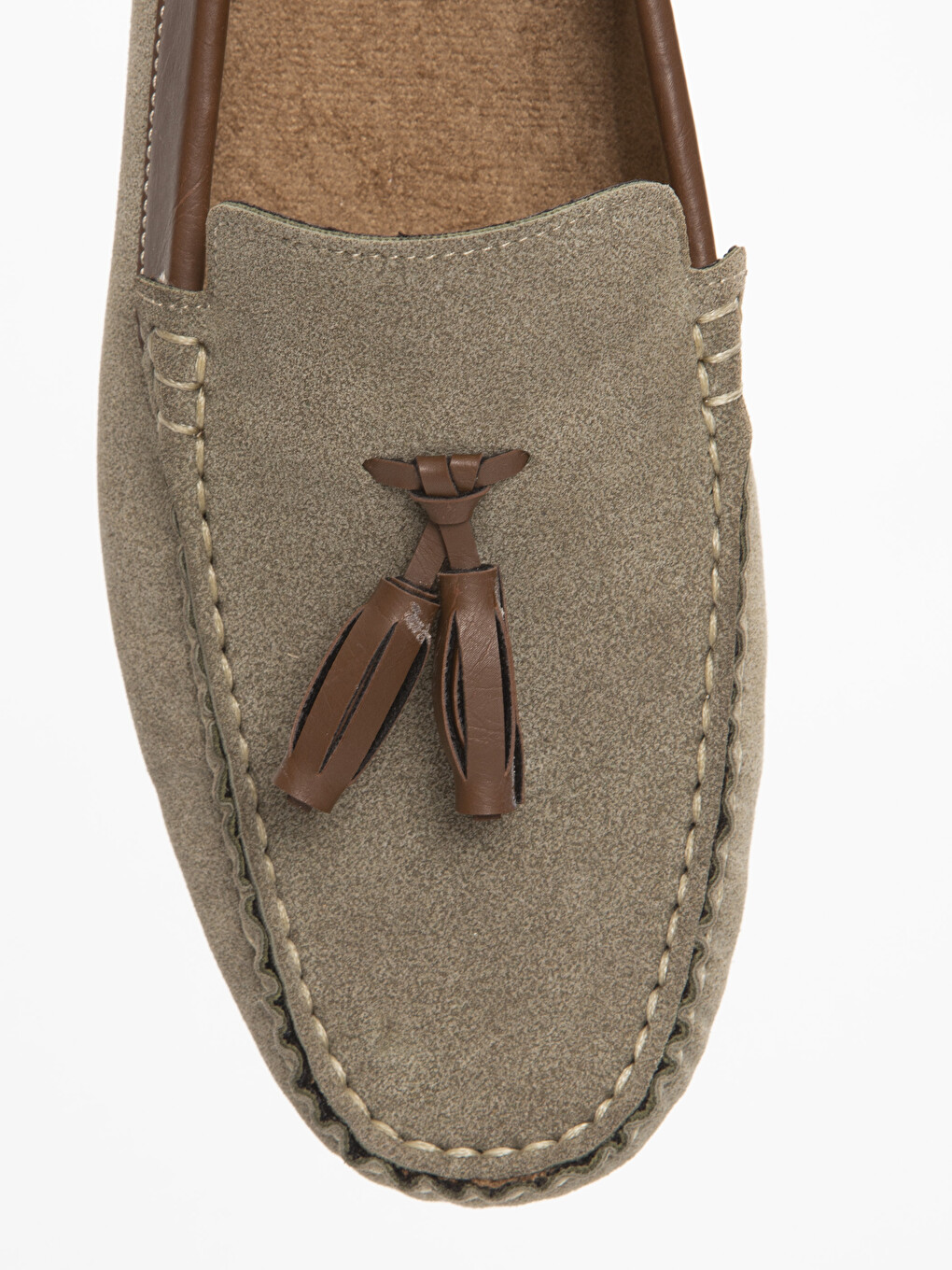 Man Khaki Suit Shoes-4