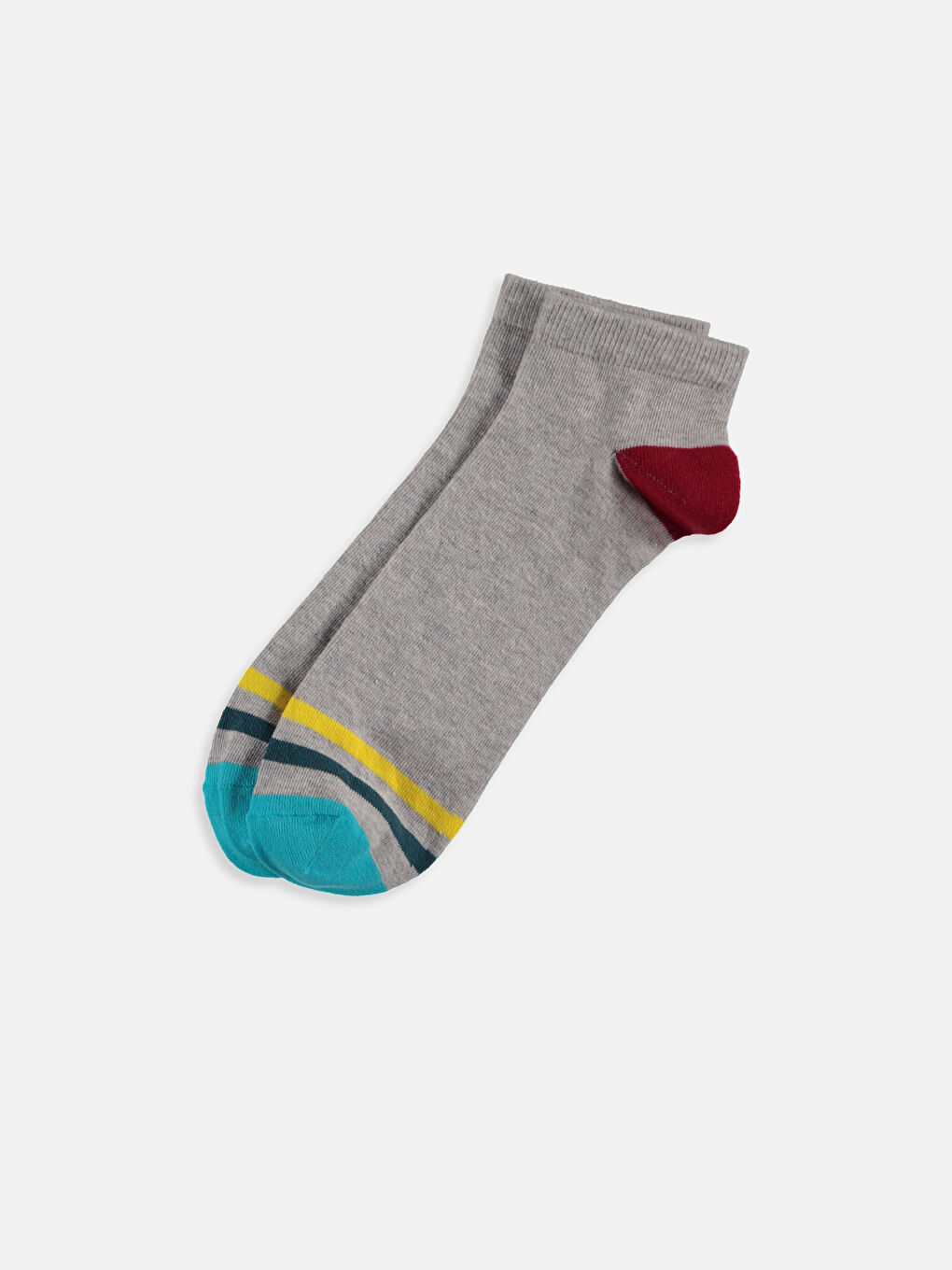 Karışık Renk İpliği Boyalı Patik Çorap-2