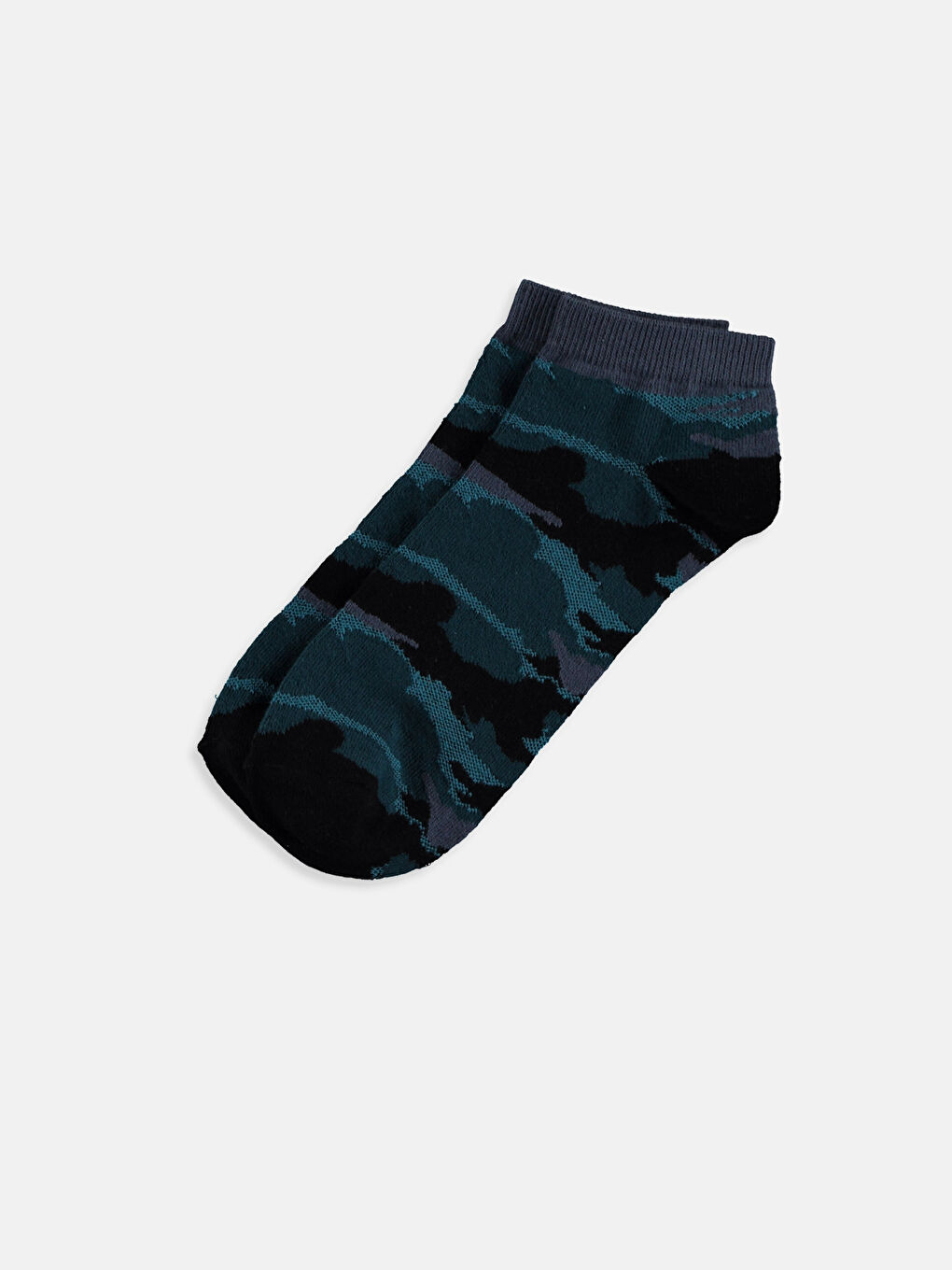 Karışık Renk İpliği Boyalı Patik Çorap-1