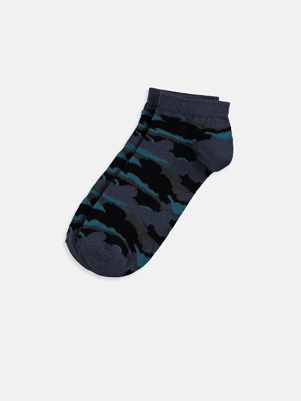 Karışık Renk İpliği Boyalı Patik Çorap-2