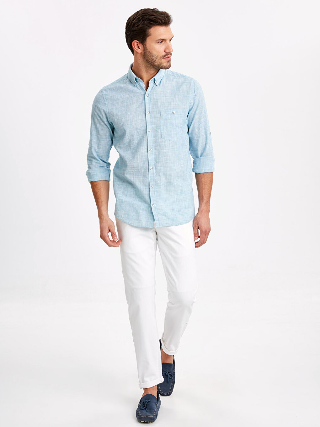 Chemise TURQUOISE Homme-2