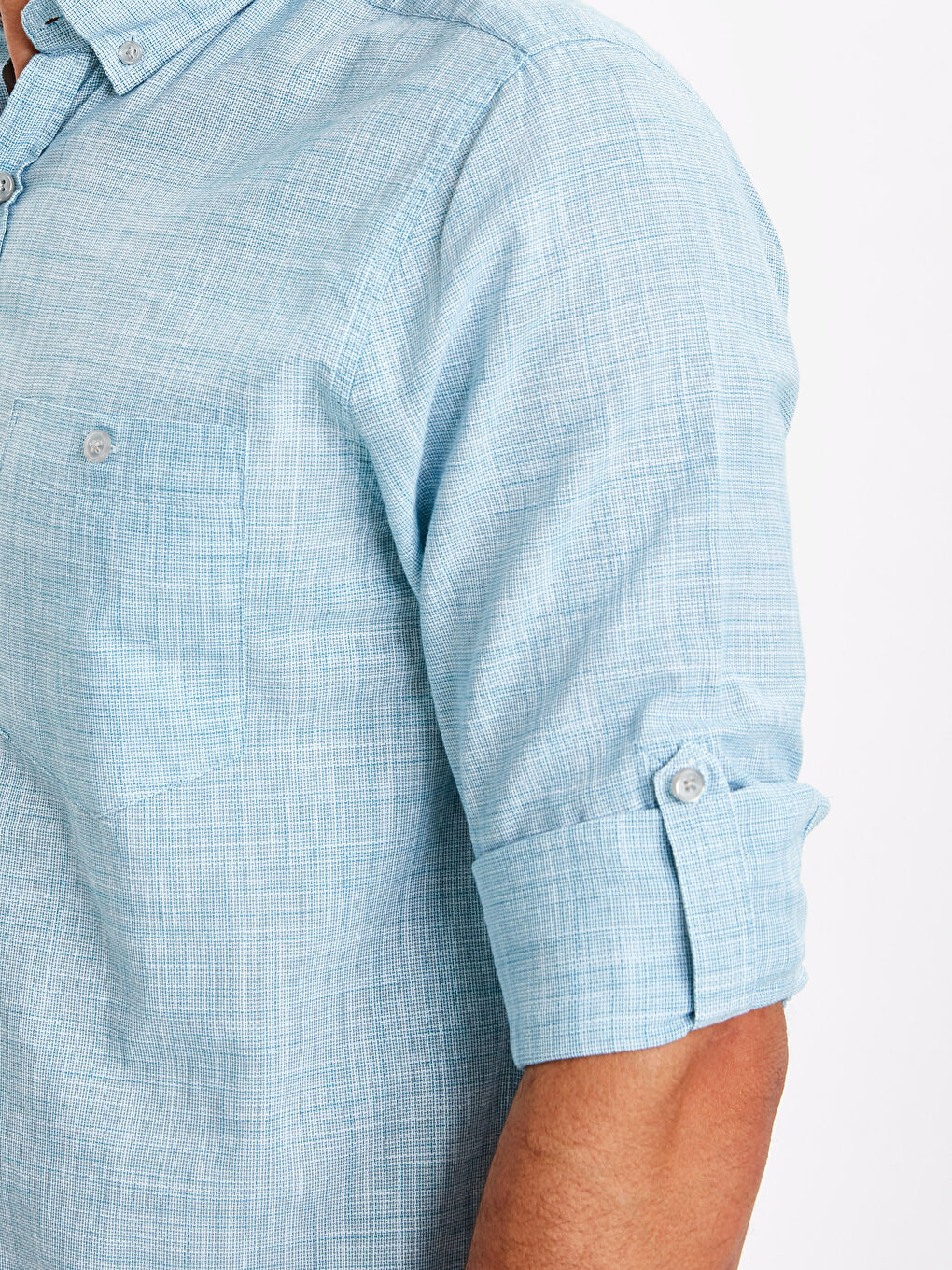 Chemise TURQUOISE Homme-3