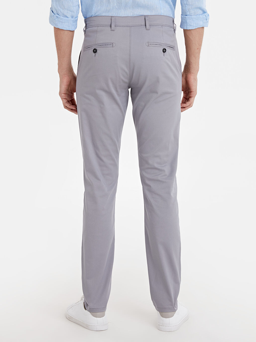 Gri Chino Pantolon-2