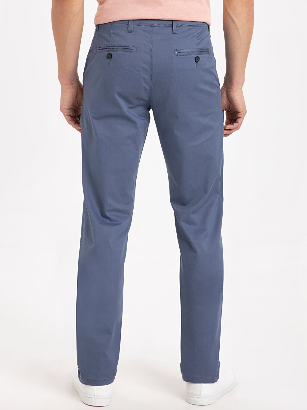İndigo Gabardin Erkek Chino Pantolon-2