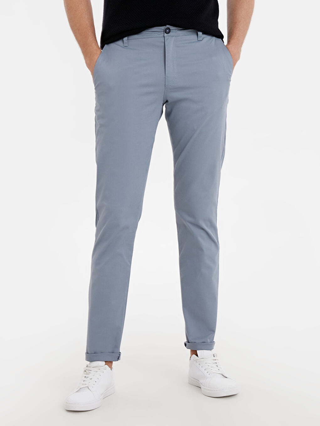 Slim Fit Gabardine Men's Chino Pants-1