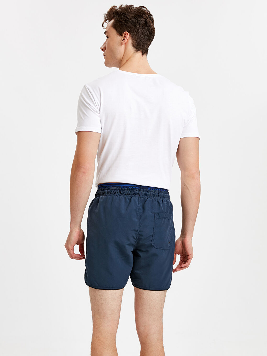 Lacivert Kısa Boy Deniz Şortu-1