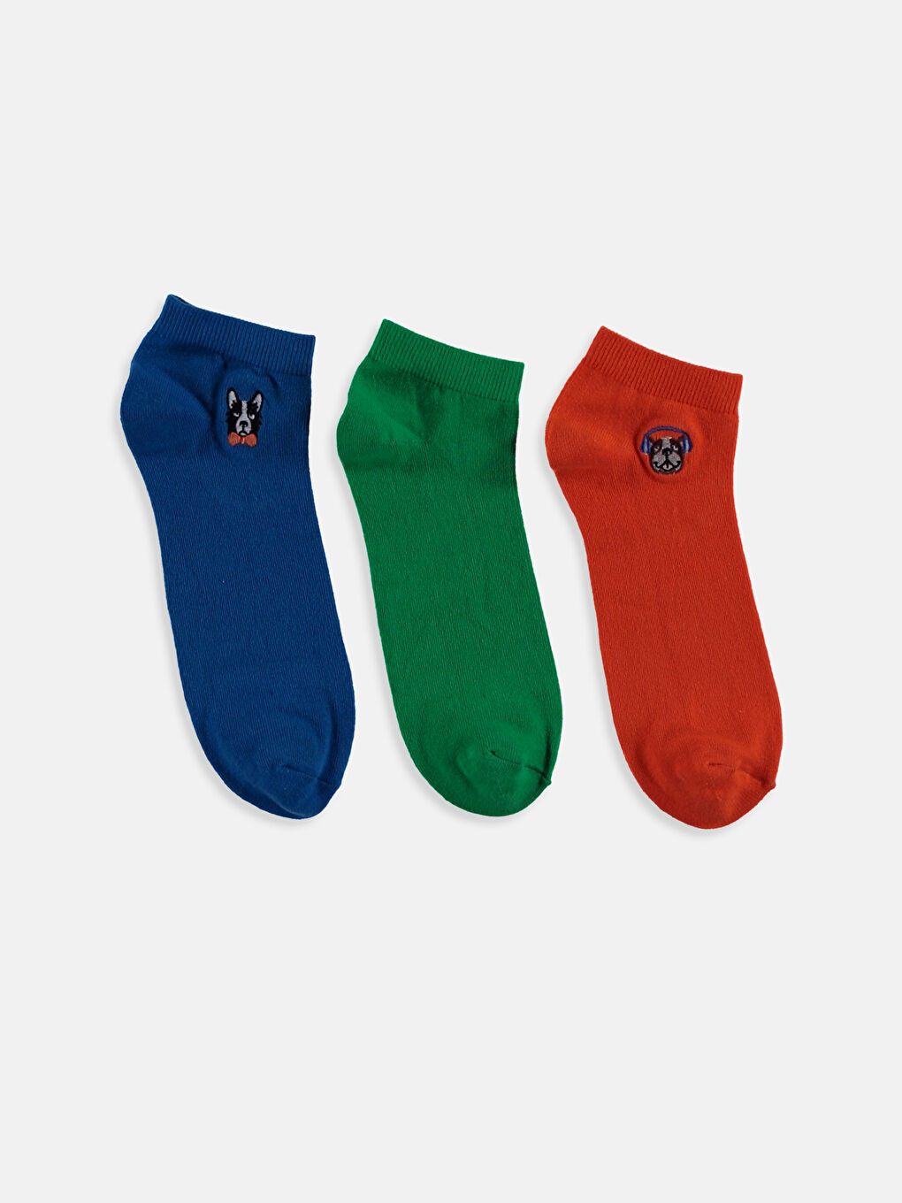 Karışık Renk İpliği Boyalı Patik Çorap-1