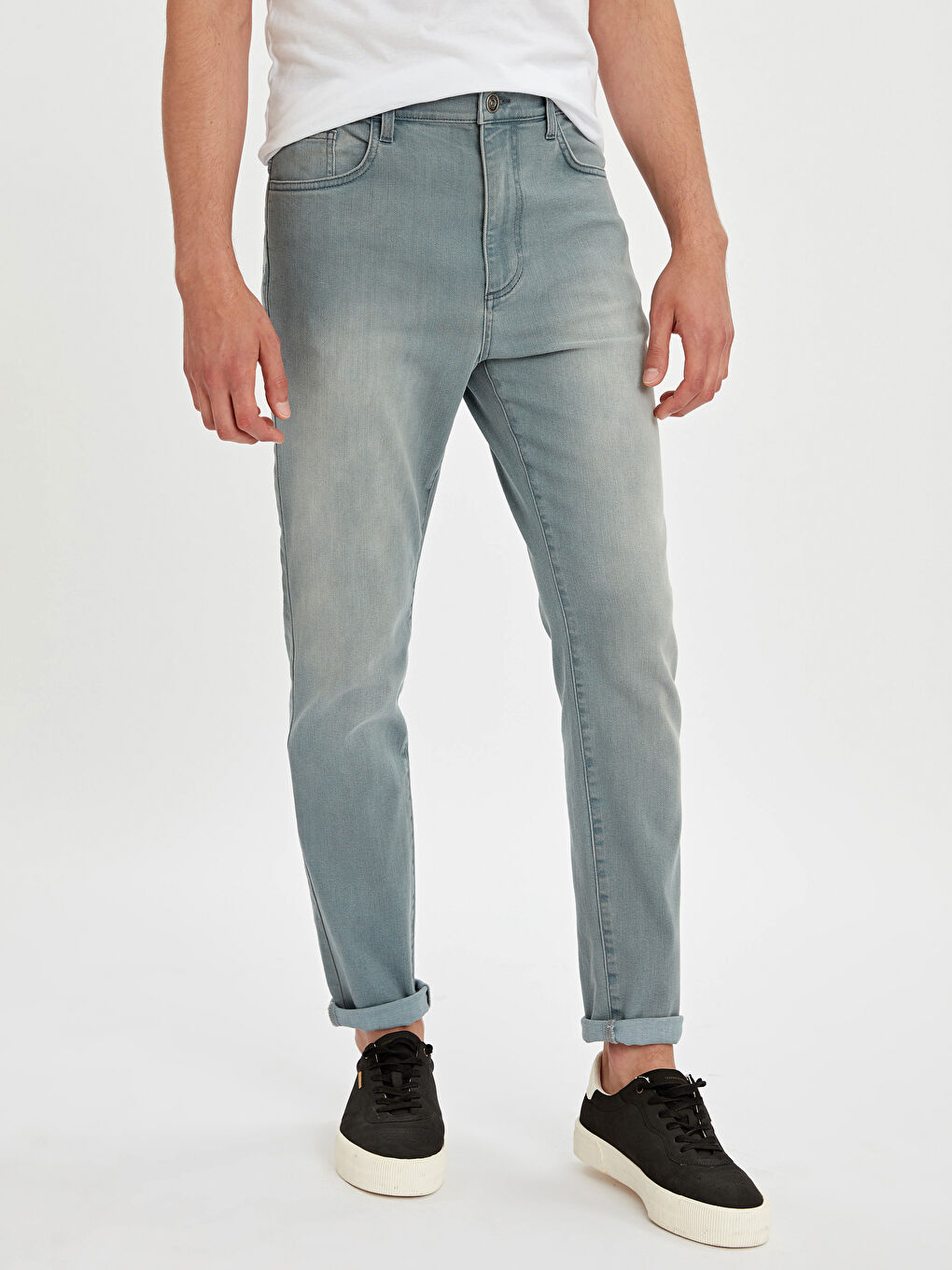 740 Jean Coupe Crop pour Hommes-1