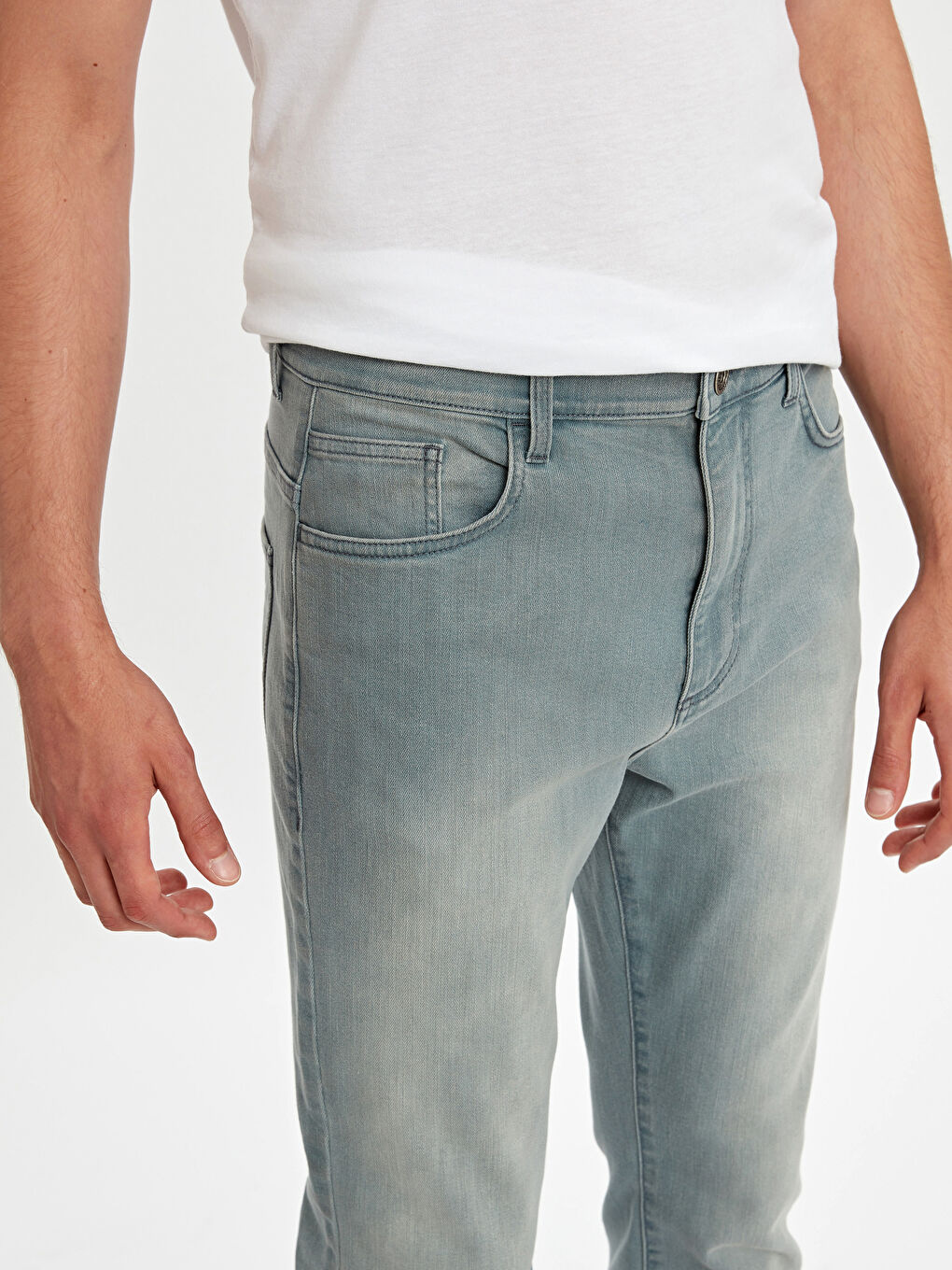 740 Jean Coupe Crop pour Hommes-3