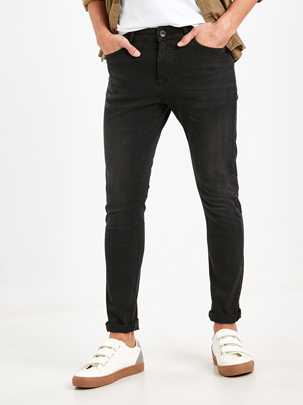 Siyah  Rodeo Jean Pantolon-1