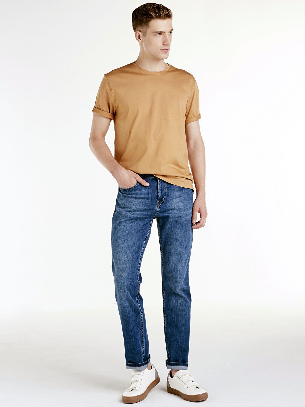 İndigo Erkek Jean Pantolon