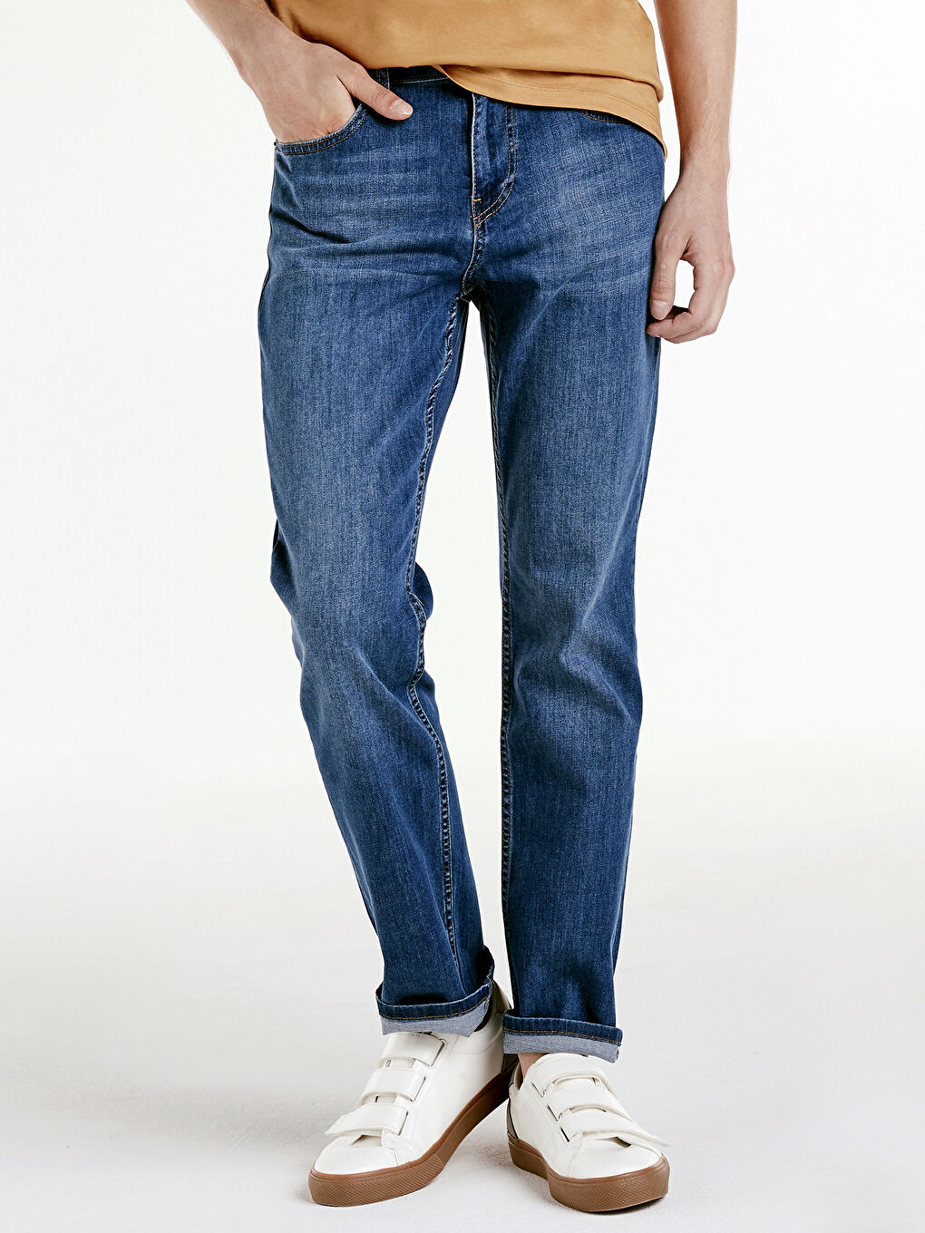 İndigo Erkek Jean Pantolon-1