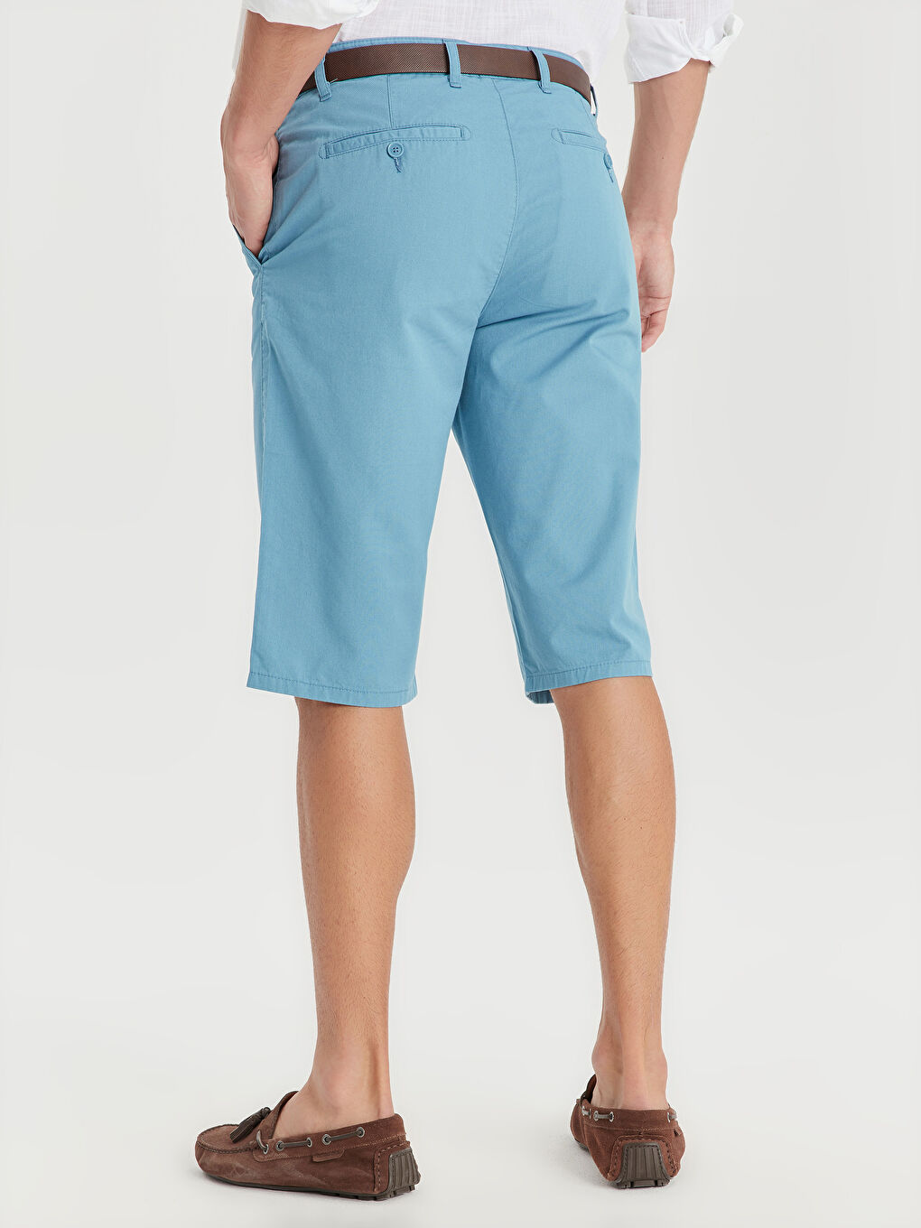 Pantaloni Scurți Regular Fit Gabardine pentru Bărbați-3