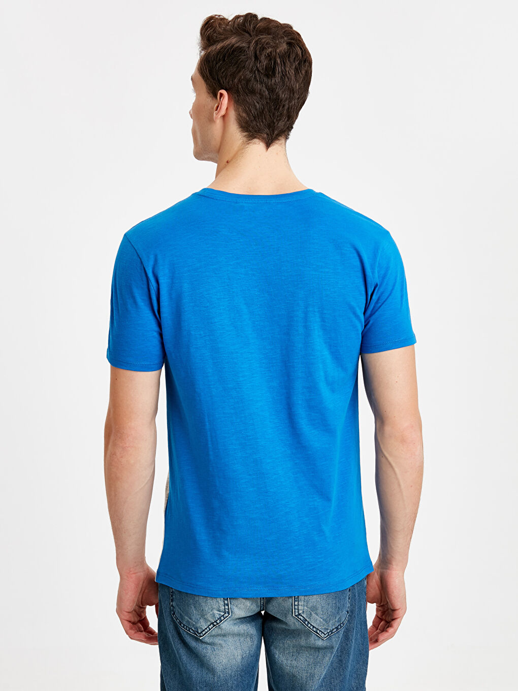 T-shirt BLEU Homme-1