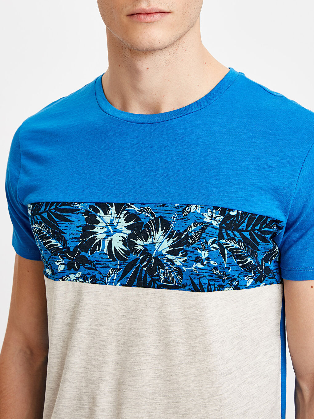 T-shirt BLEU Homme-3