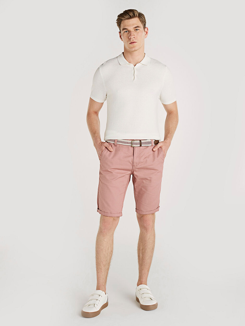 Pembe Açık Gülkurusu Şort