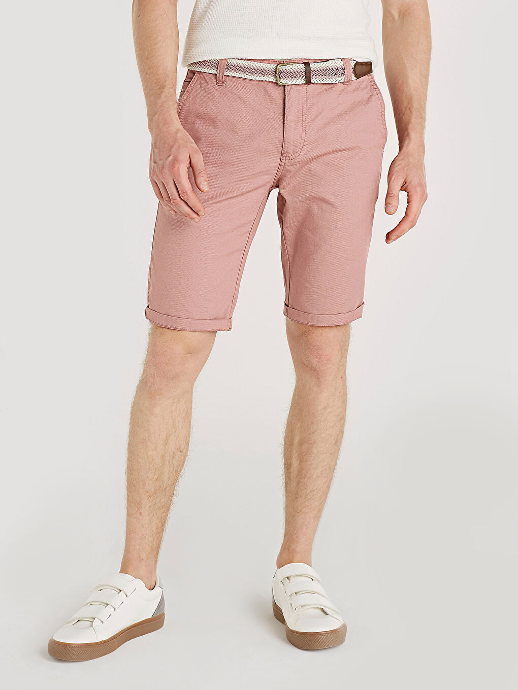 Pembe Açık Gülkurusu Şort-1