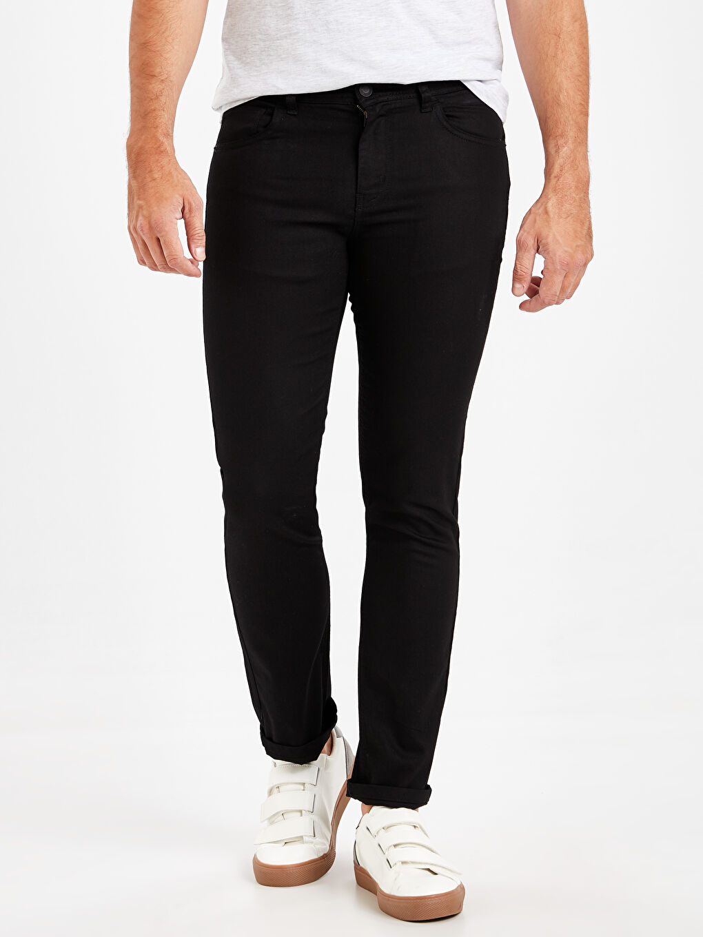 Siyah Rodeo Jean Pantolon-1