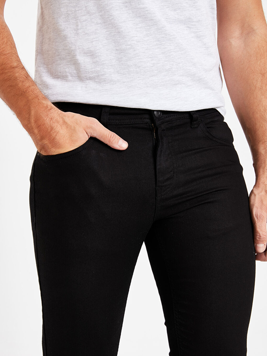 Siyah Rodeo Jean Pantolon-3