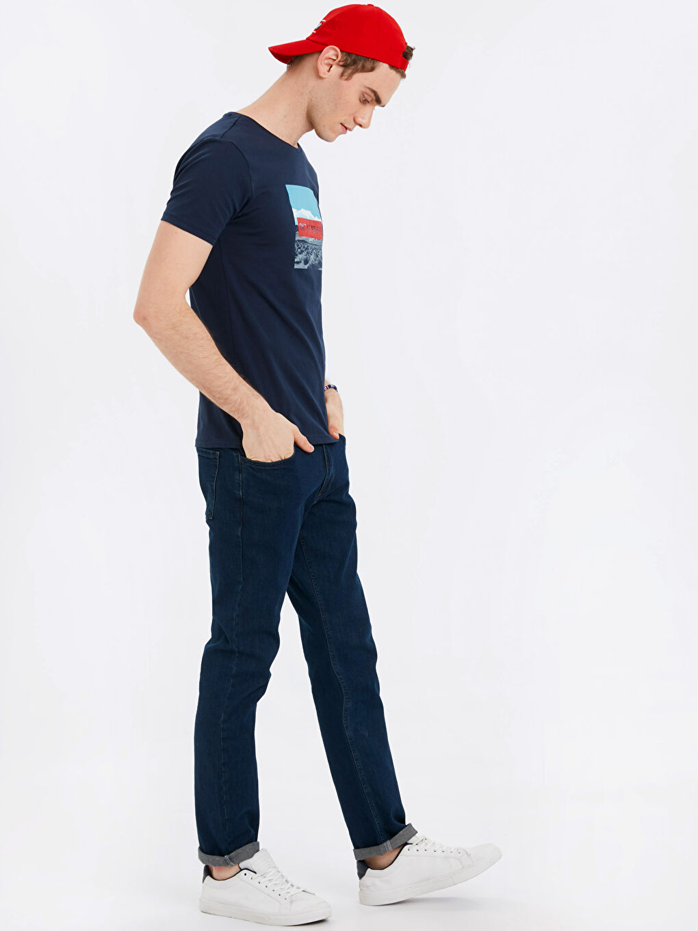 Koyu Lacivert Tişört-2