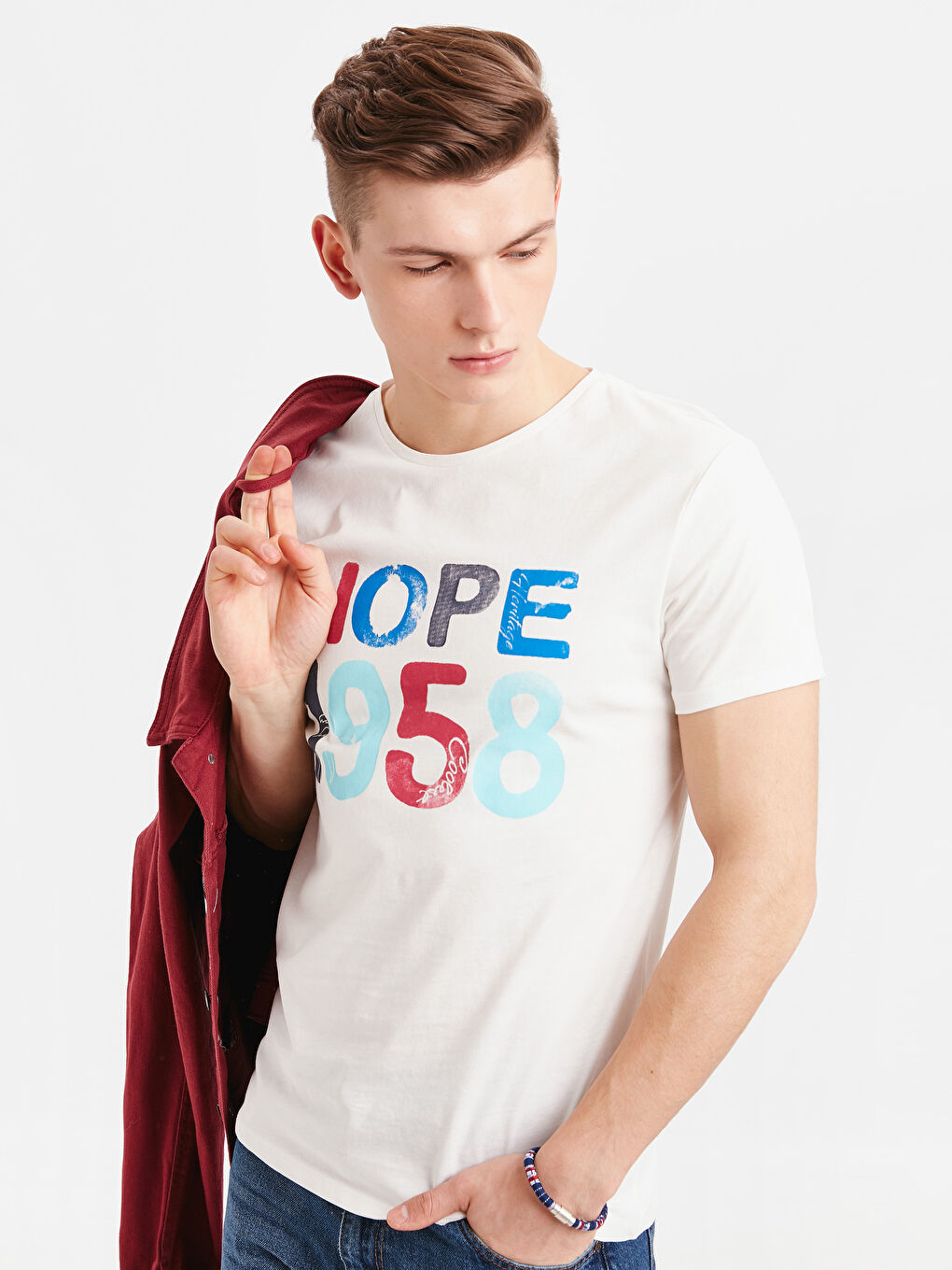 T-shirt ÉCROU Homme