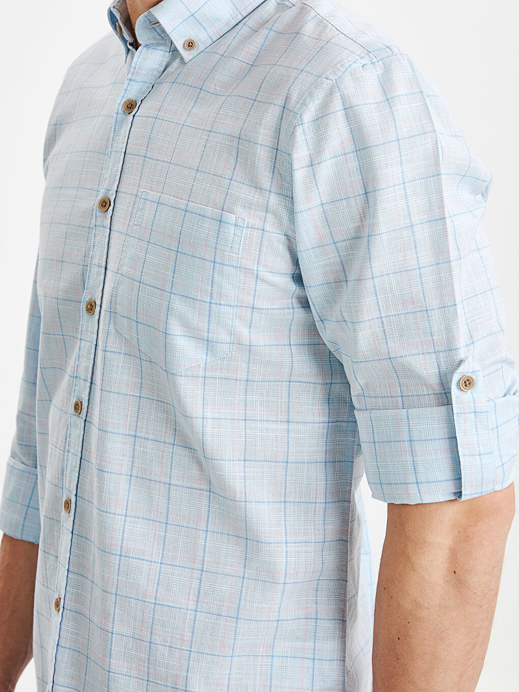 قميص أزرق فاتح رجال-3