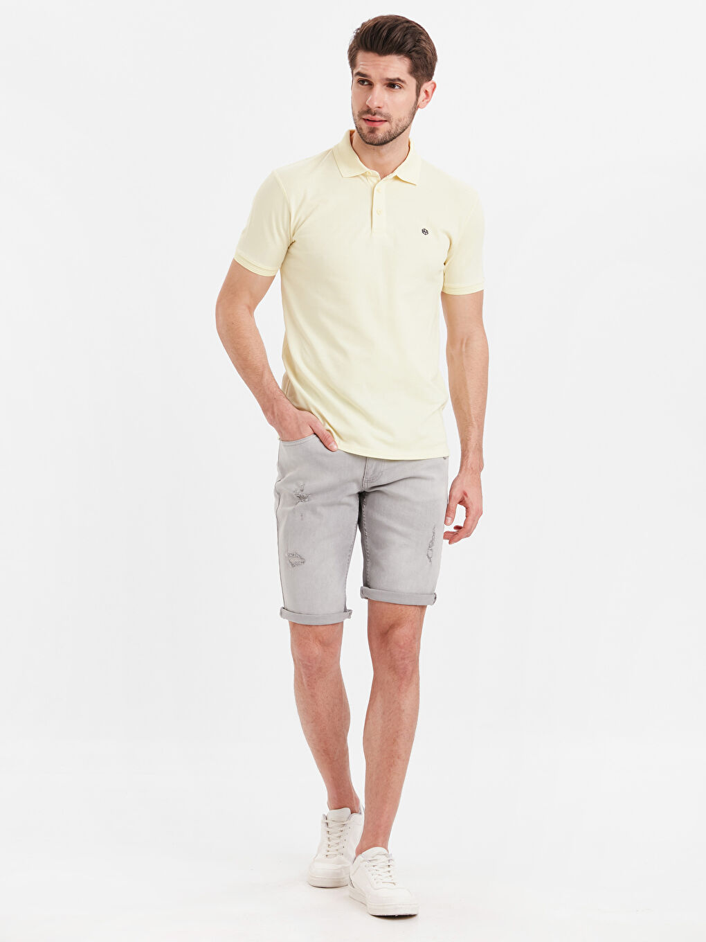 Мужчины Жёлтый Футболка-2