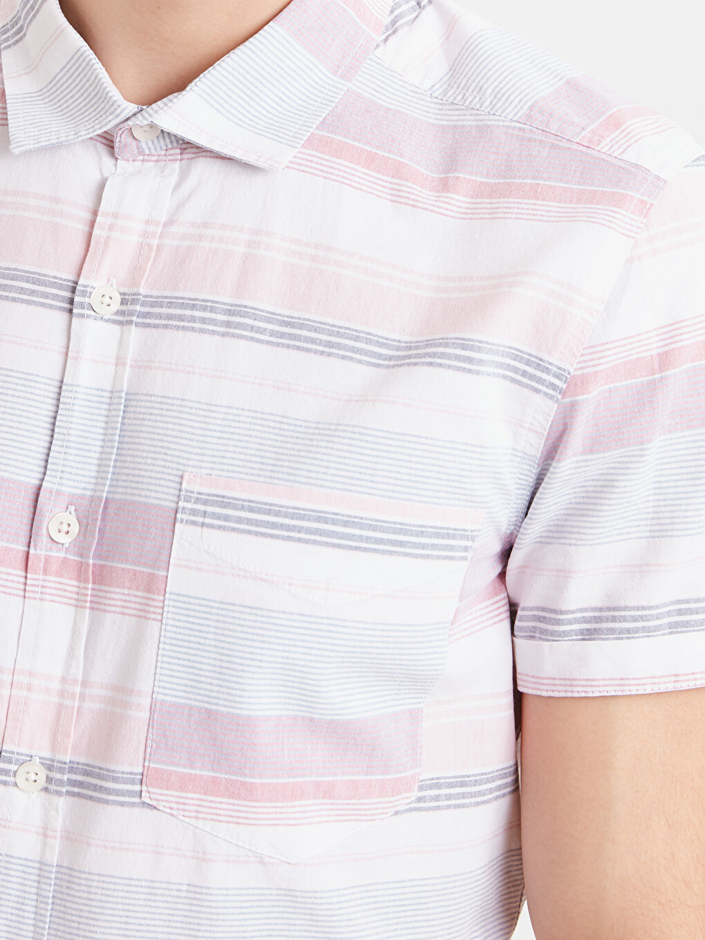 Мужчины Розовый Рубашка-3