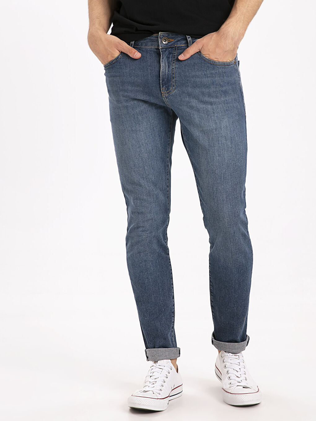 İndigo Koyu Rodeo Jean Pantolon-1