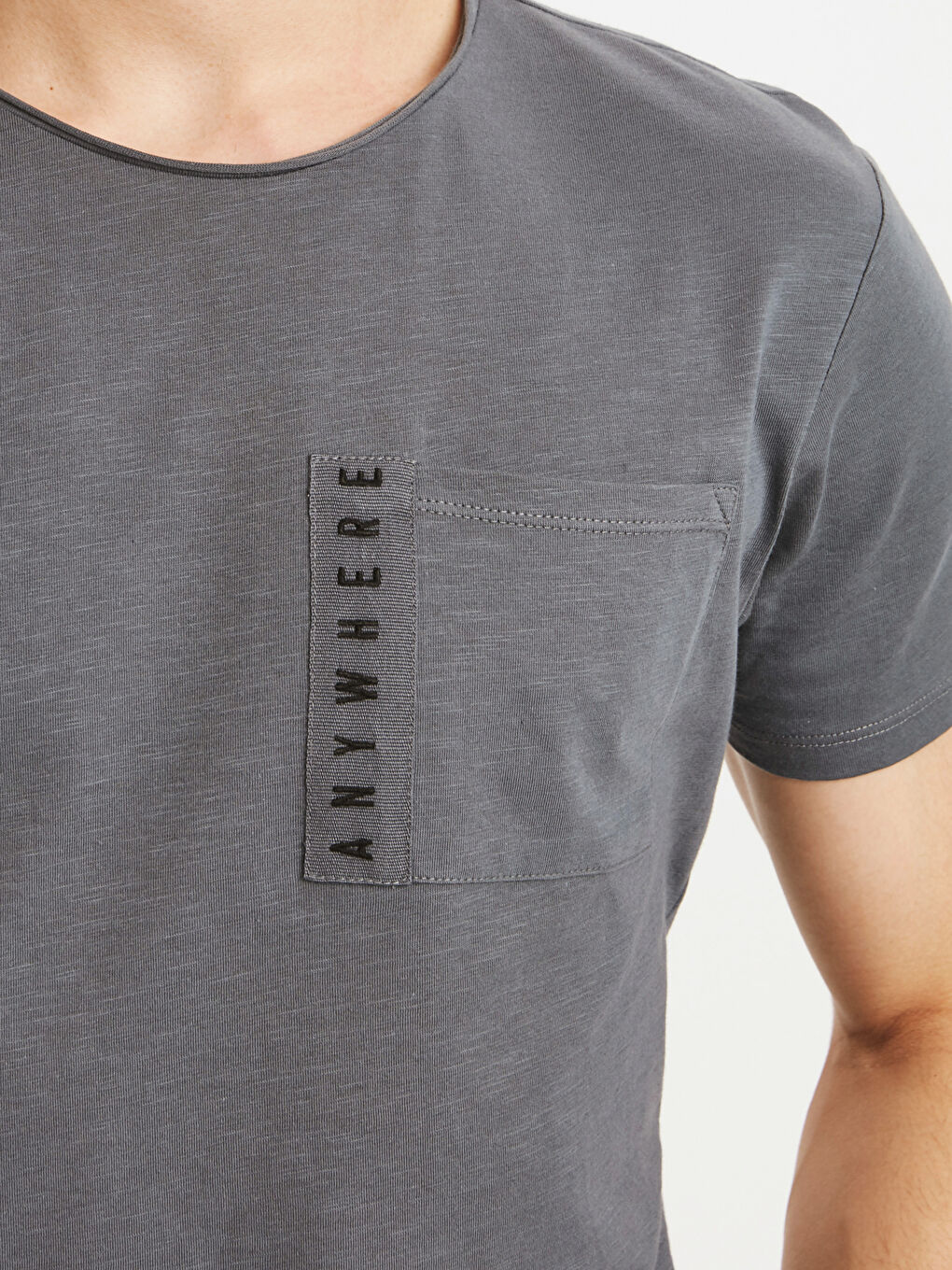 Мужчины Индиго Футболка-3