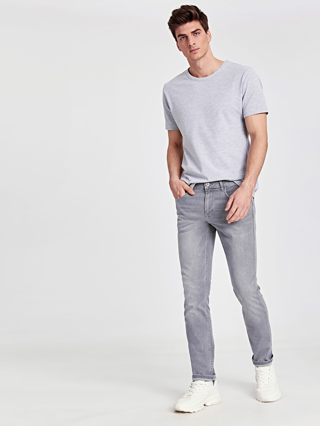 Gri Rodeo Jean Pantolon