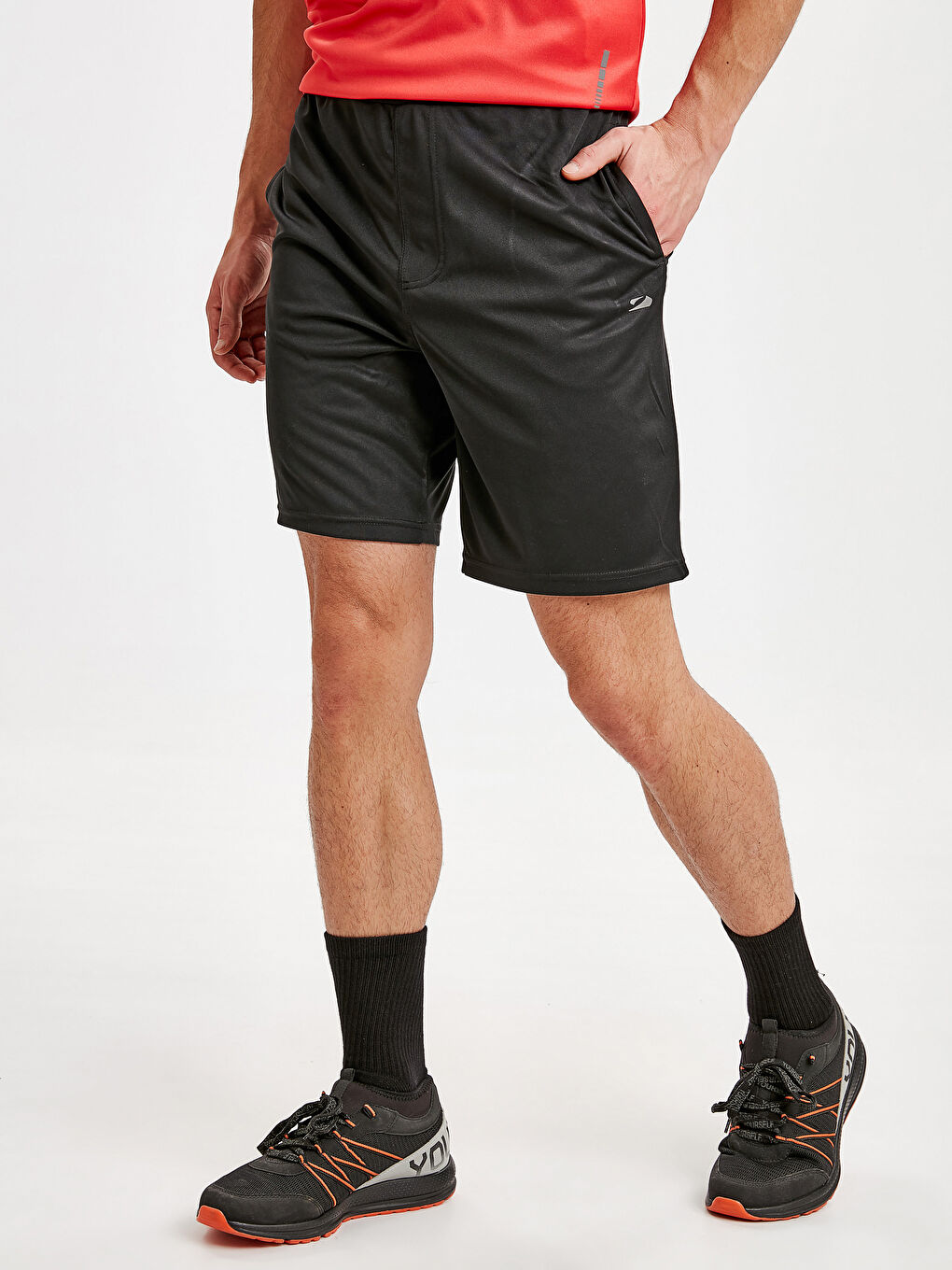 Yeni Siyah Spor Şort-1