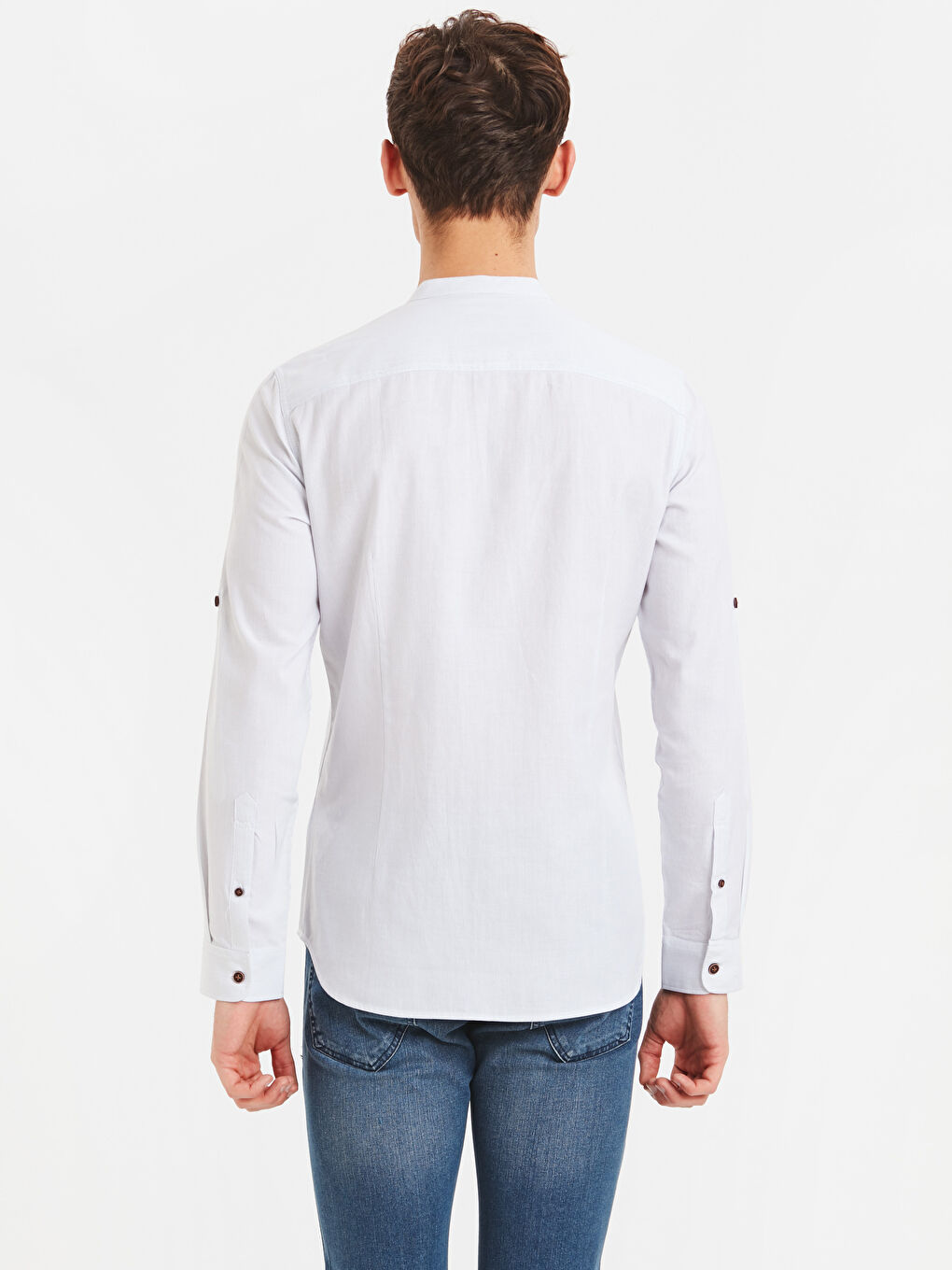 Чоловік СИНІЙ Сорочка-1